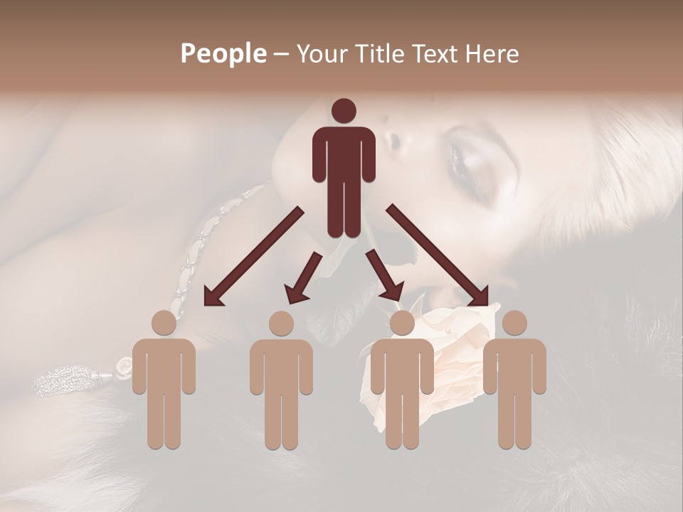 Young Girl Fur PowerPoint Template