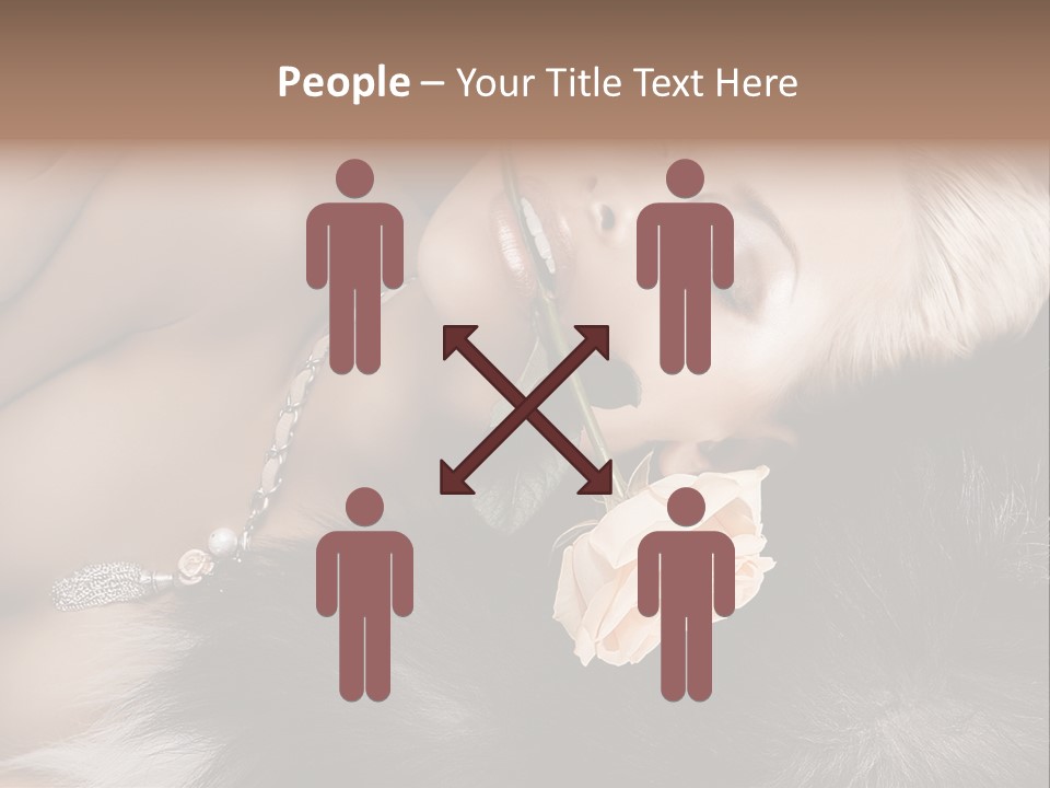 Young Girl Fur PowerPoint Template