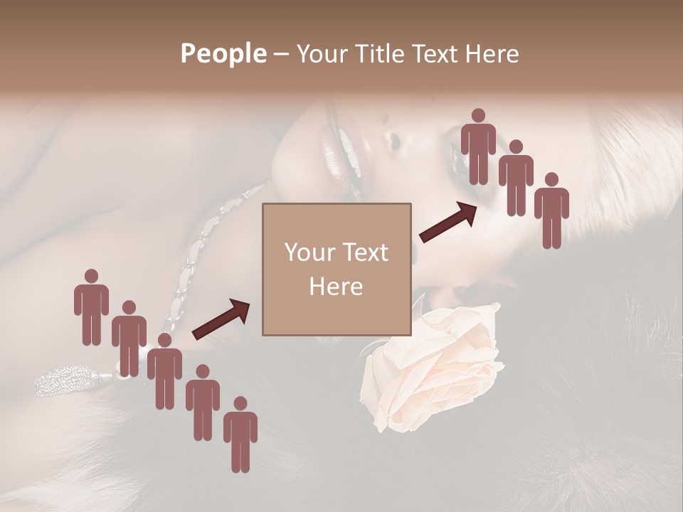 Young Girl Fur PowerPoint Template