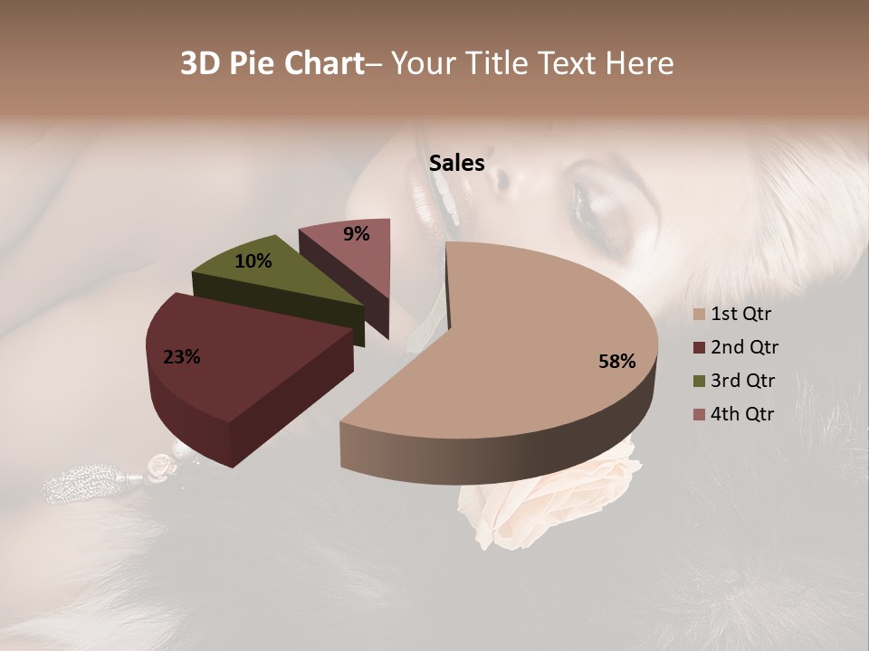 Young Girl Fur PowerPoint Template