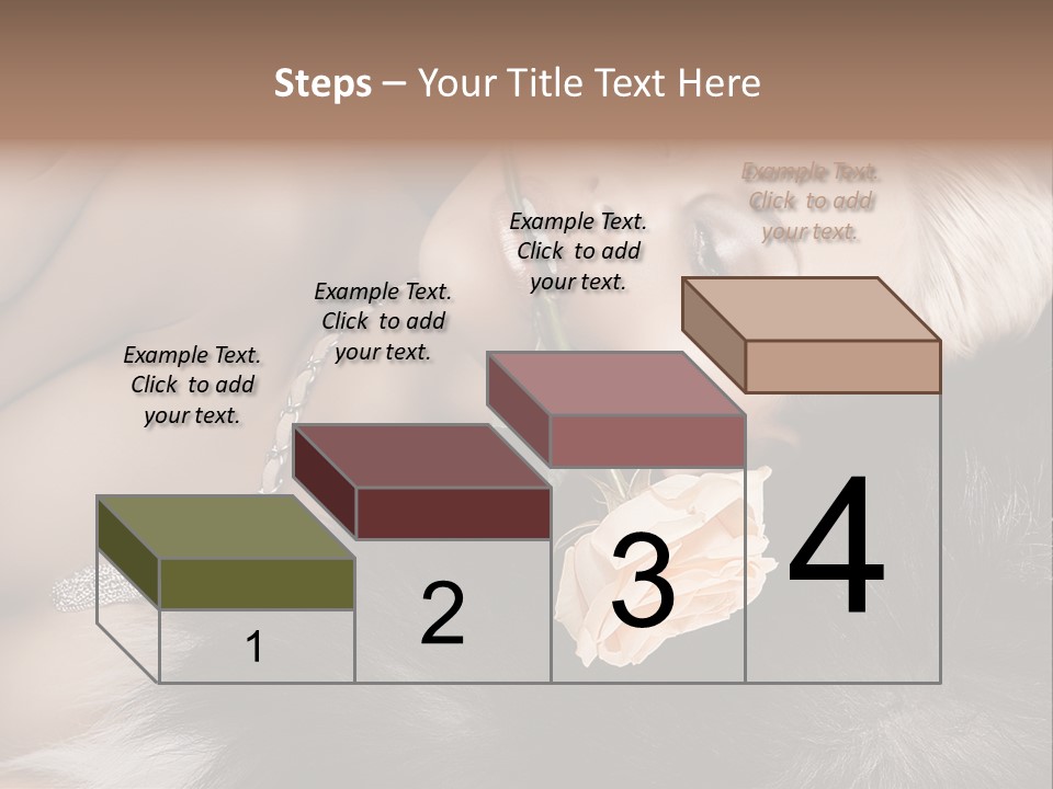 Young Girl Fur PowerPoint Template