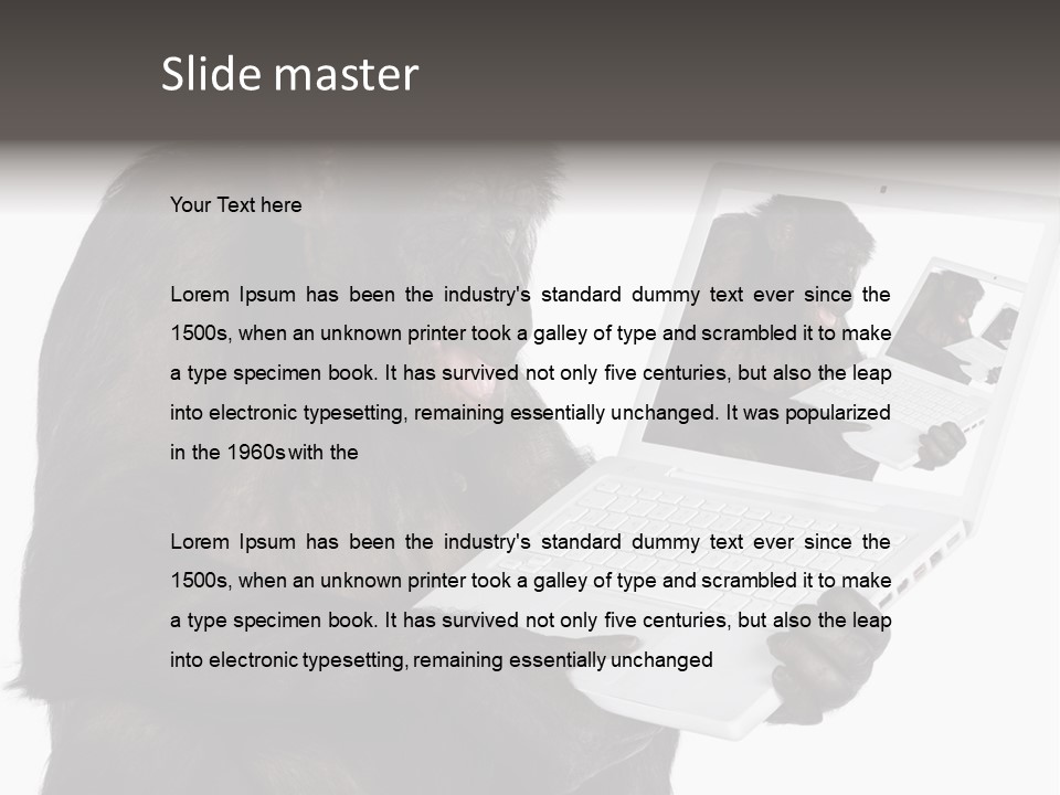 White Smartness Communication PowerPoint Template