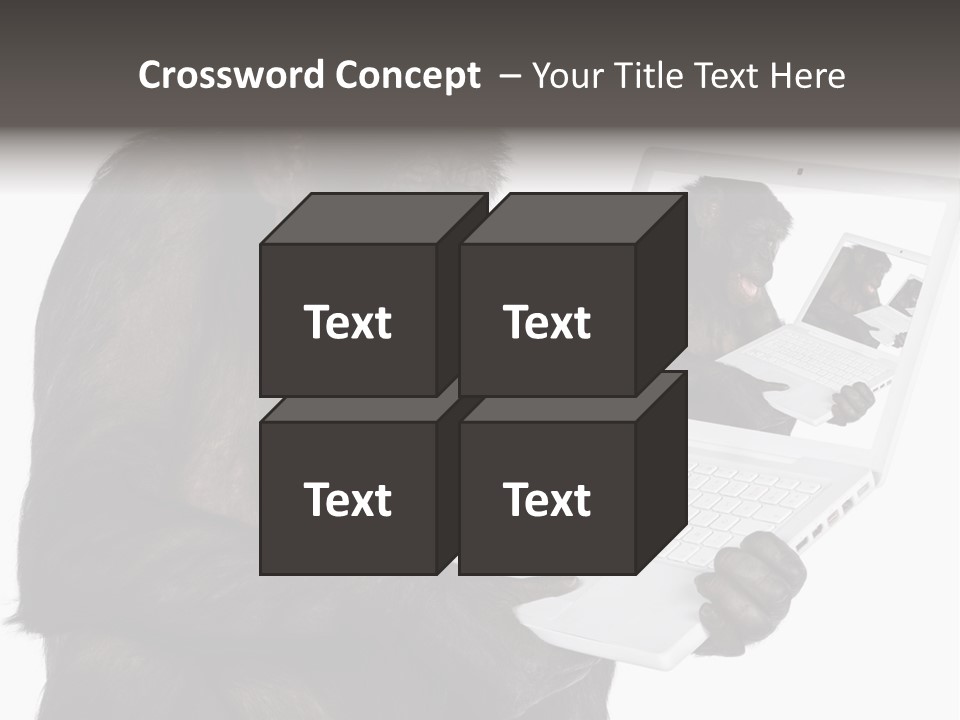 White Smartness Communication PowerPoint Template