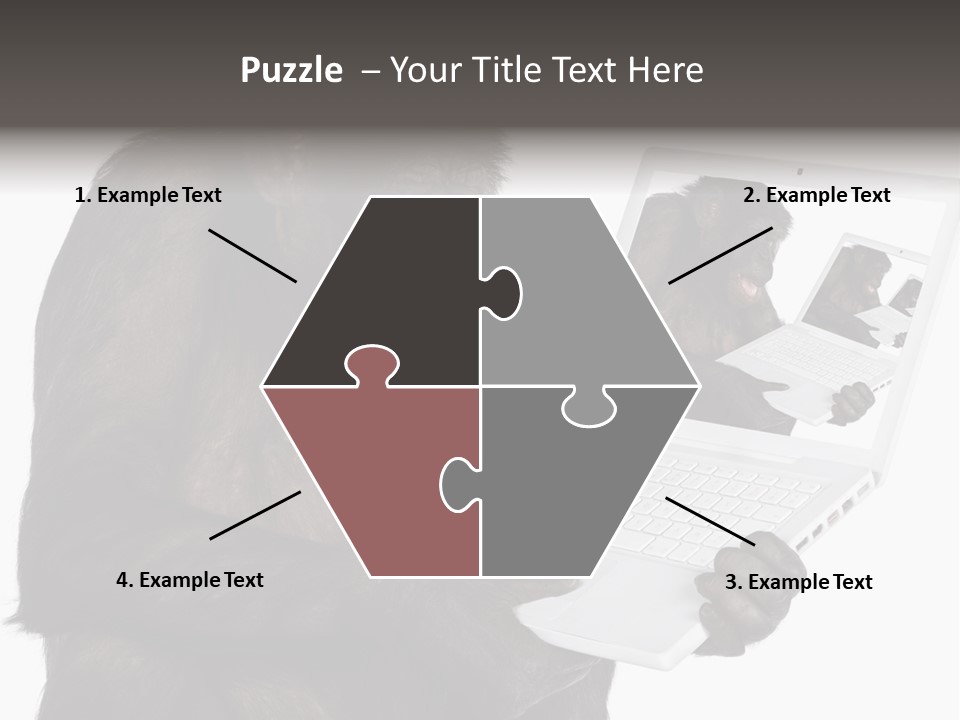 White Smartness Communication PowerPoint Template