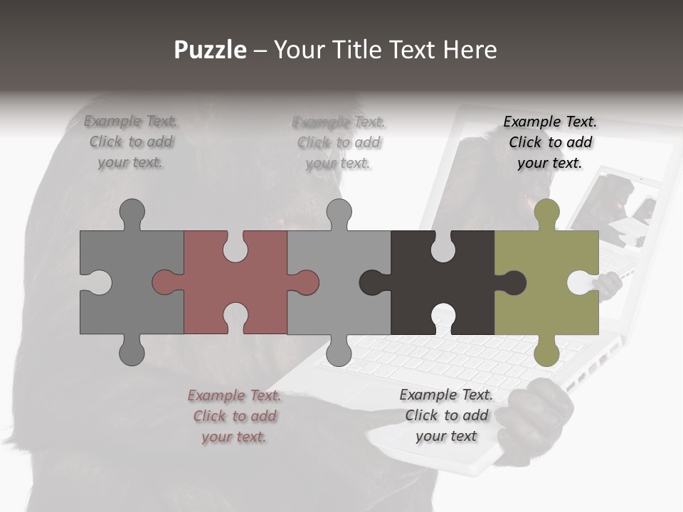 White Smartness Communication PowerPoint Template