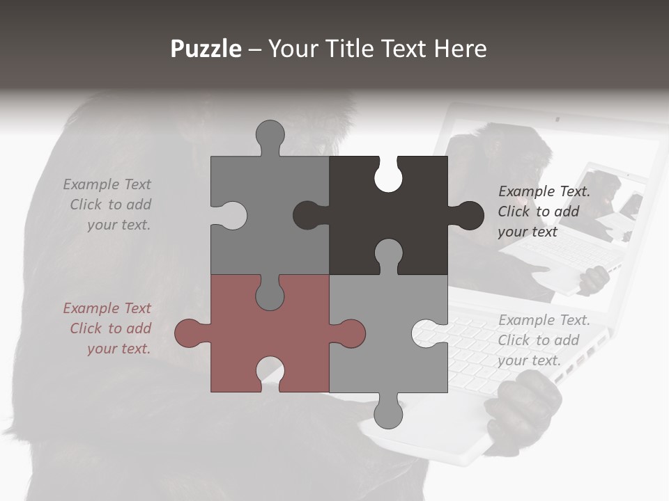 White Smartness Communication PowerPoint Template