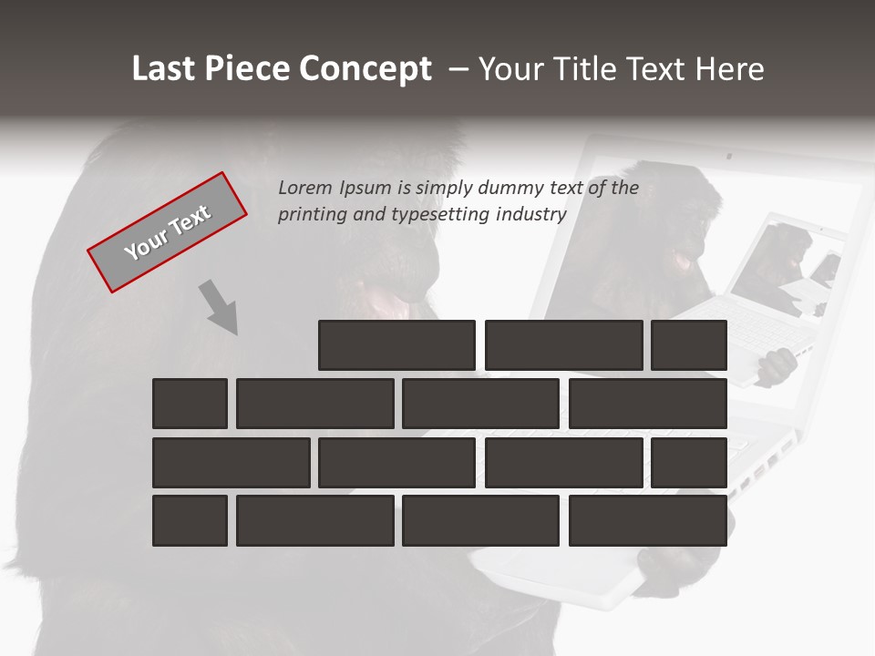 White Smartness Communication PowerPoint Template