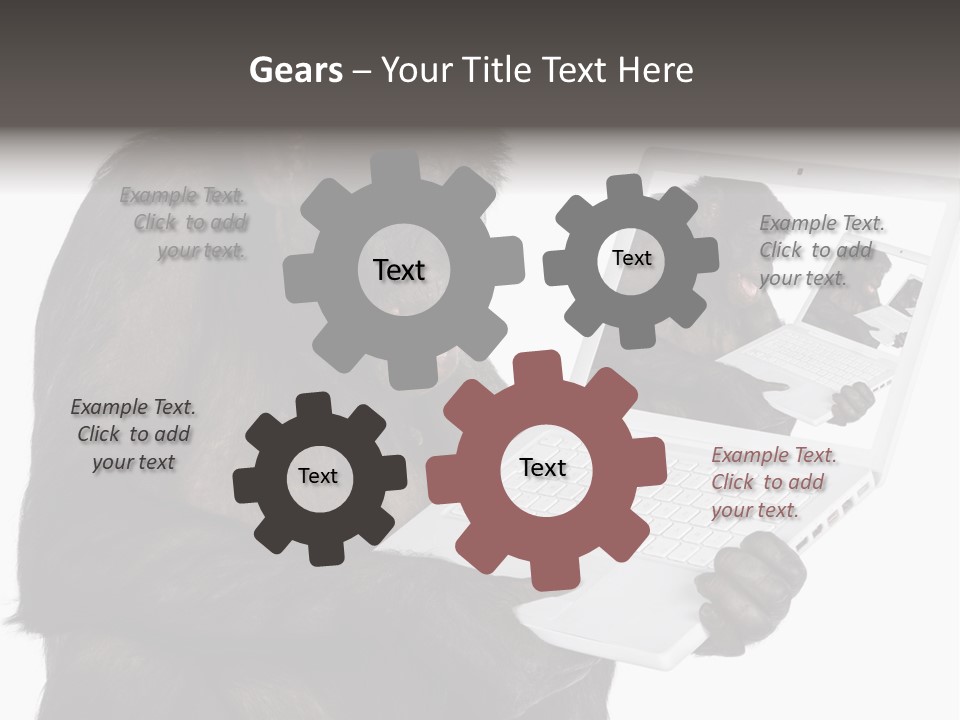 White Smartness Communication PowerPoint Template