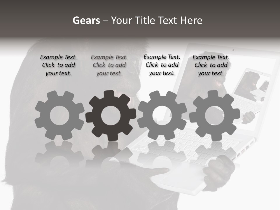 White Smartness Communication PowerPoint Template