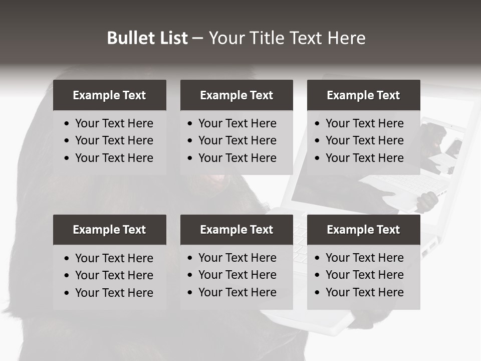 White Smartness Communication PowerPoint Template