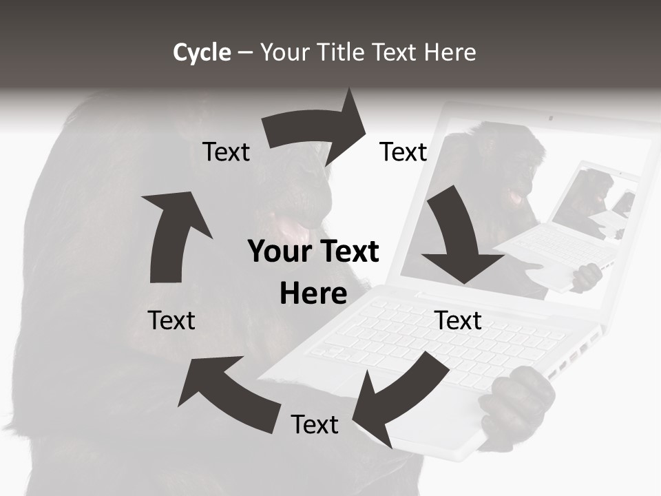 White Smartness Communication PowerPoint Template