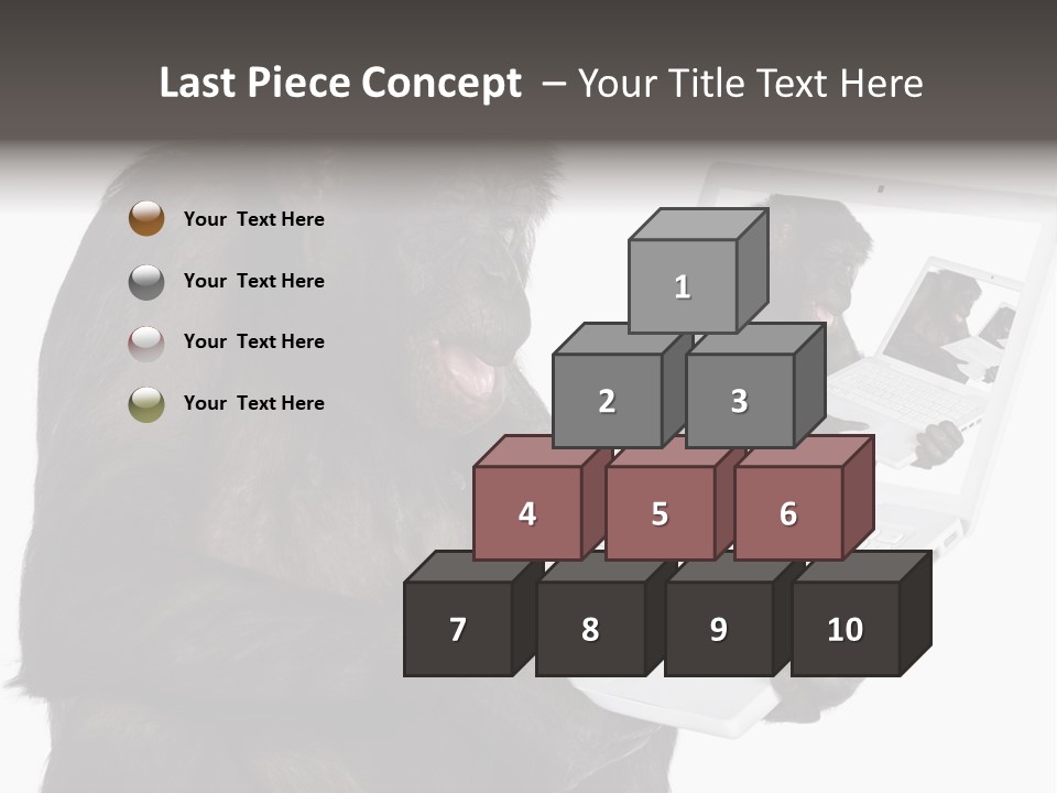 White Smartness Communication PowerPoint Template