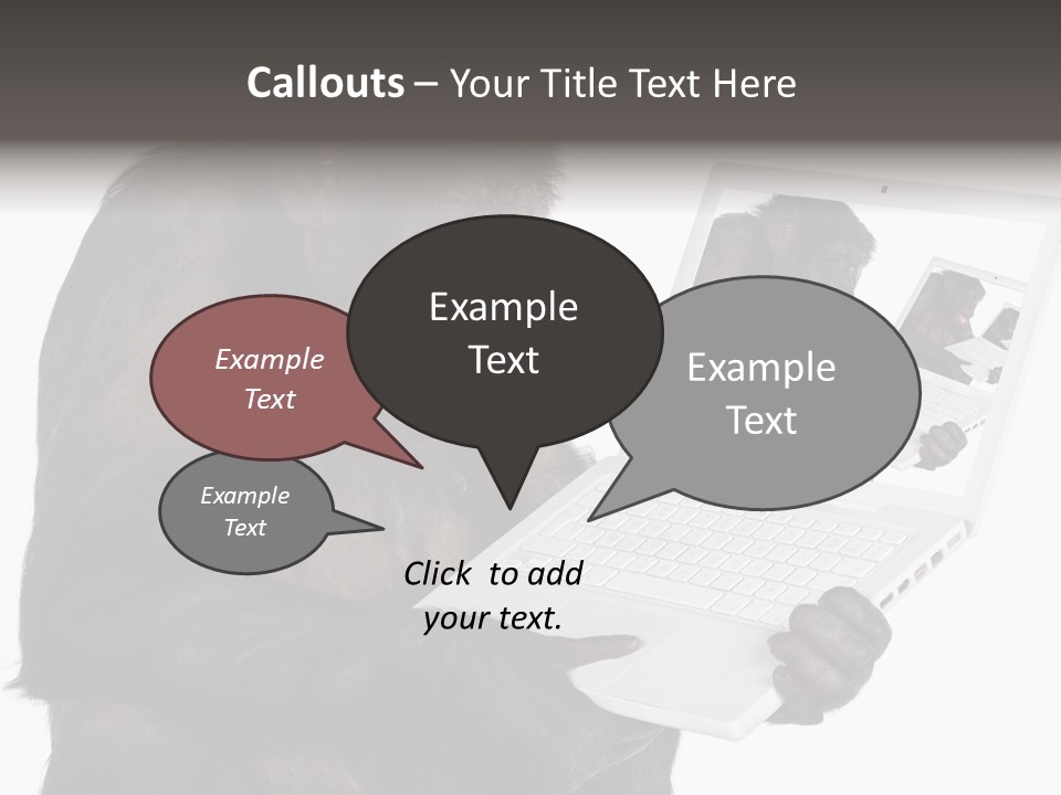 White Smartness Communication PowerPoint Template