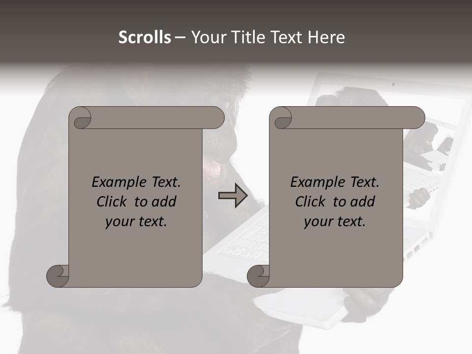White Smartness Communication PowerPoint Template