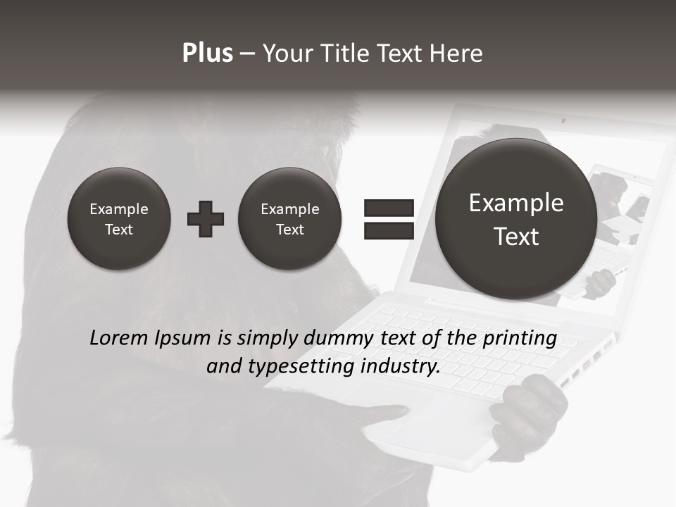 White Smartness Communication PowerPoint Template