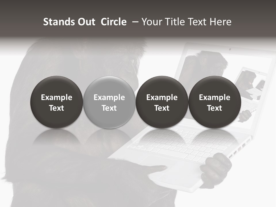 White Smartness Communication PowerPoint Template