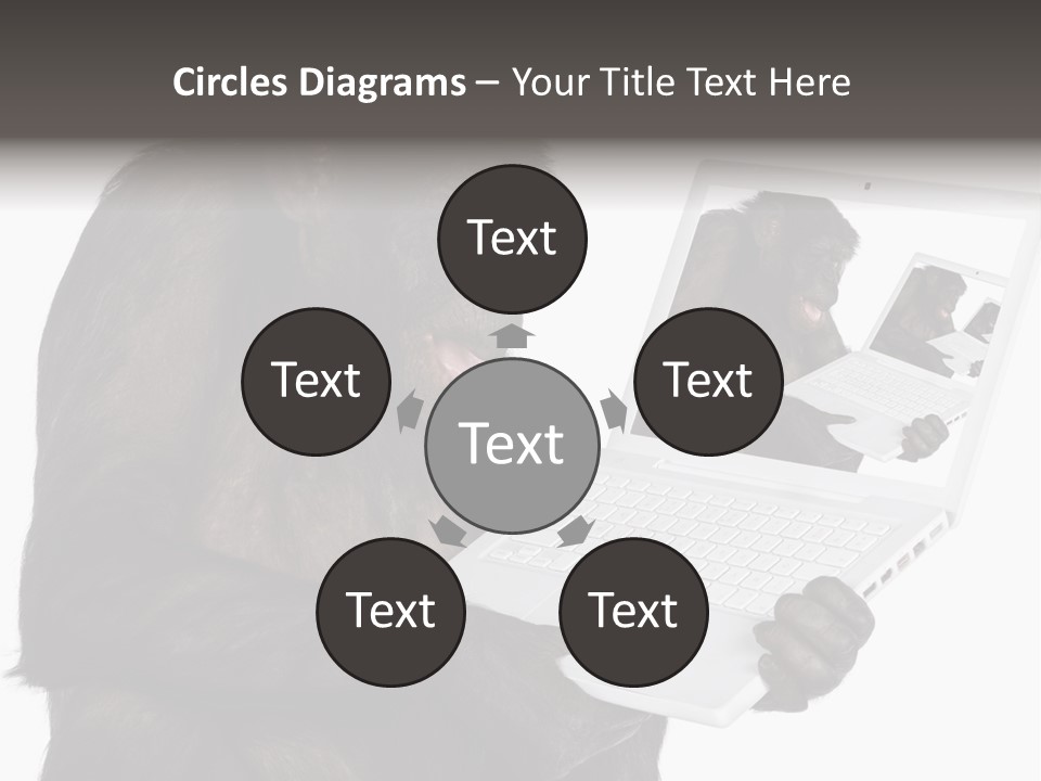 White Smartness Communication PowerPoint Template