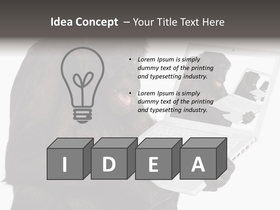White Smartness Communication PowerPoint Template