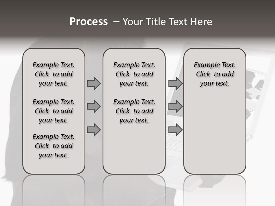 White Smartness Communication PowerPoint Template