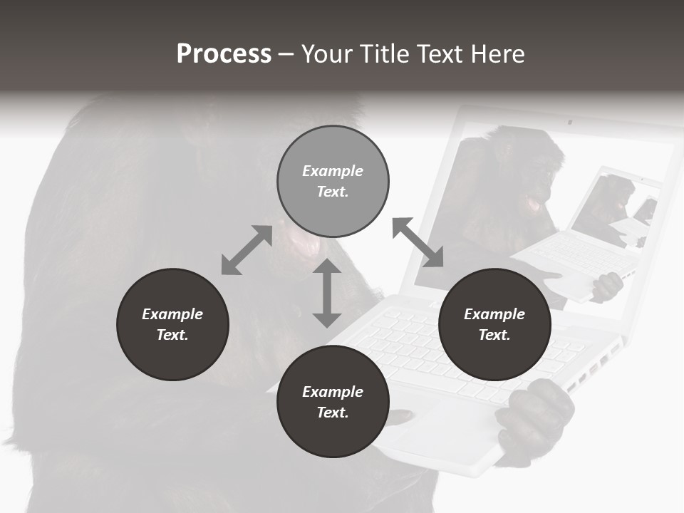 White Smartness Communication PowerPoint Template