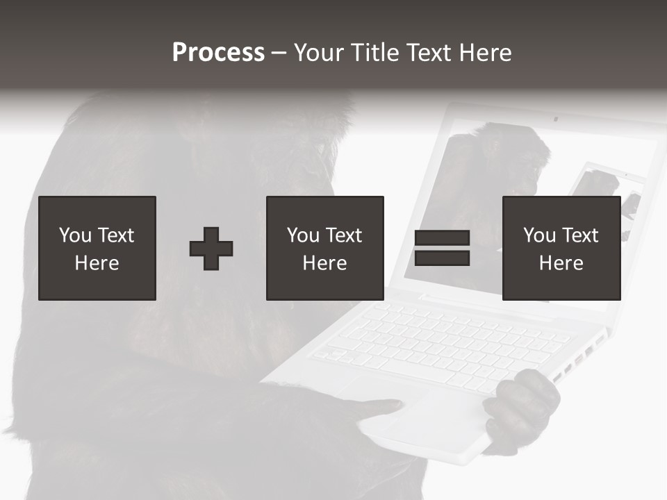 White Smartness Communication PowerPoint Template