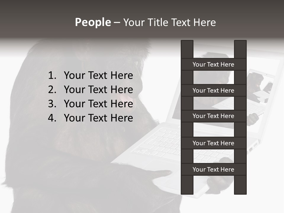 White Smartness Communication PowerPoint Template