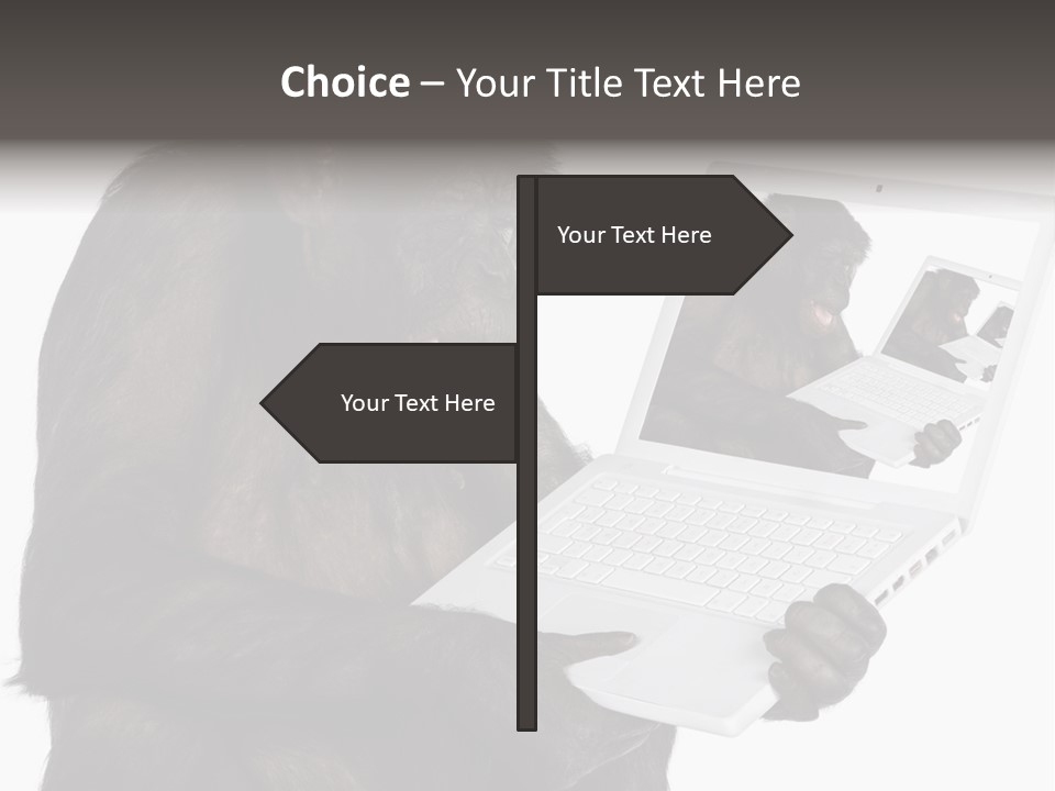 White Smartness Communication PowerPoint Template