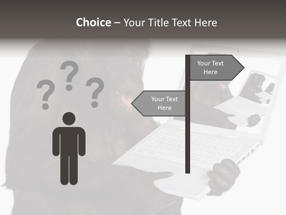 White Smartness Communication PowerPoint Template