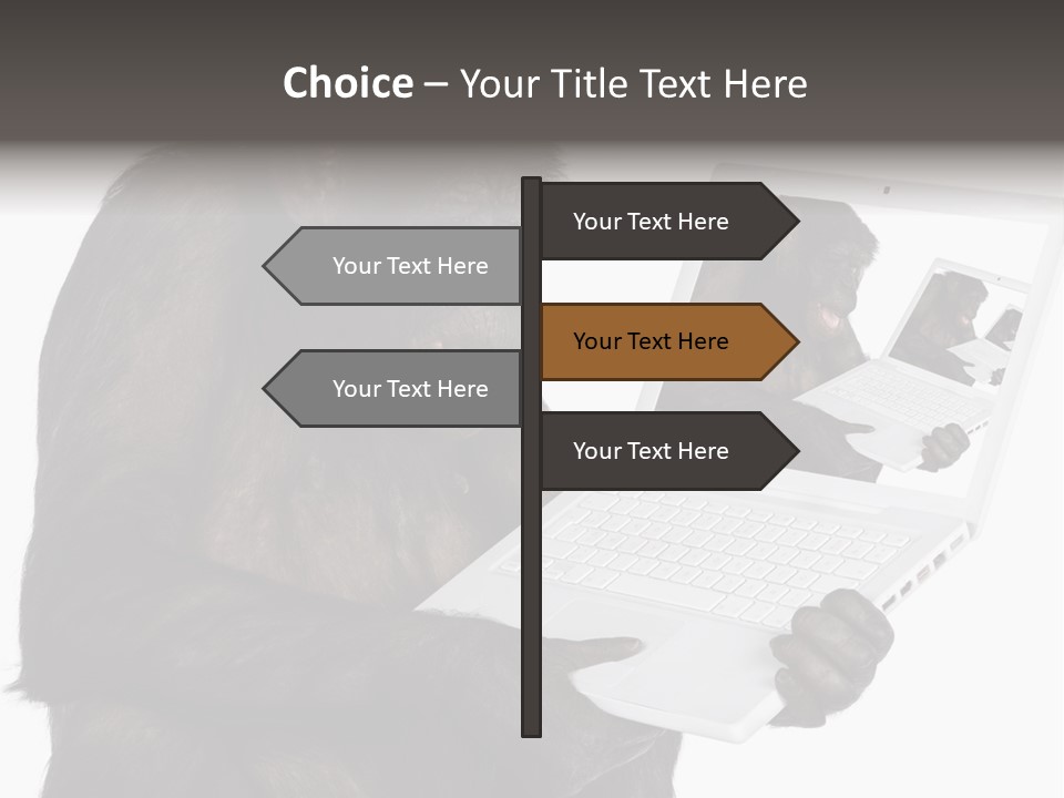 White Smartness Communication PowerPoint Template
