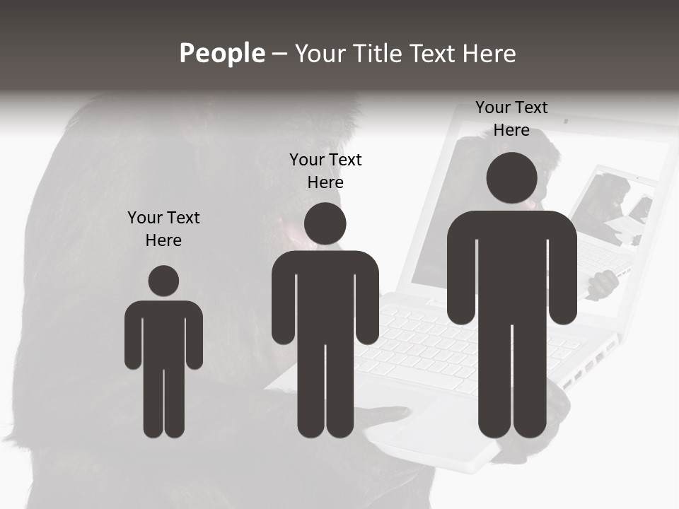 White Smartness Communication PowerPoint Template