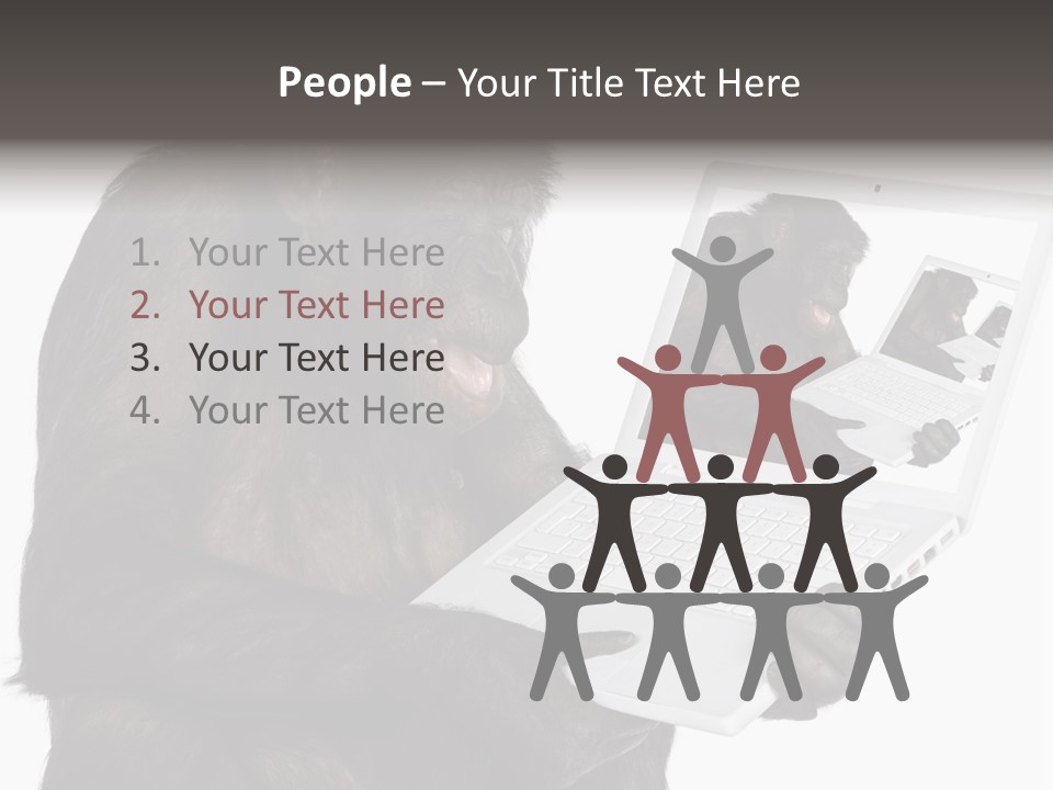 White Smartness Communication PowerPoint Template