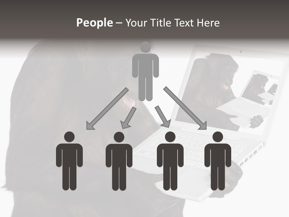 White Smartness Communication PowerPoint Template