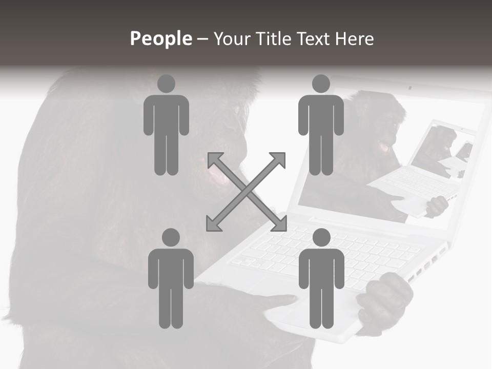 White Smartness Communication PowerPoint Template