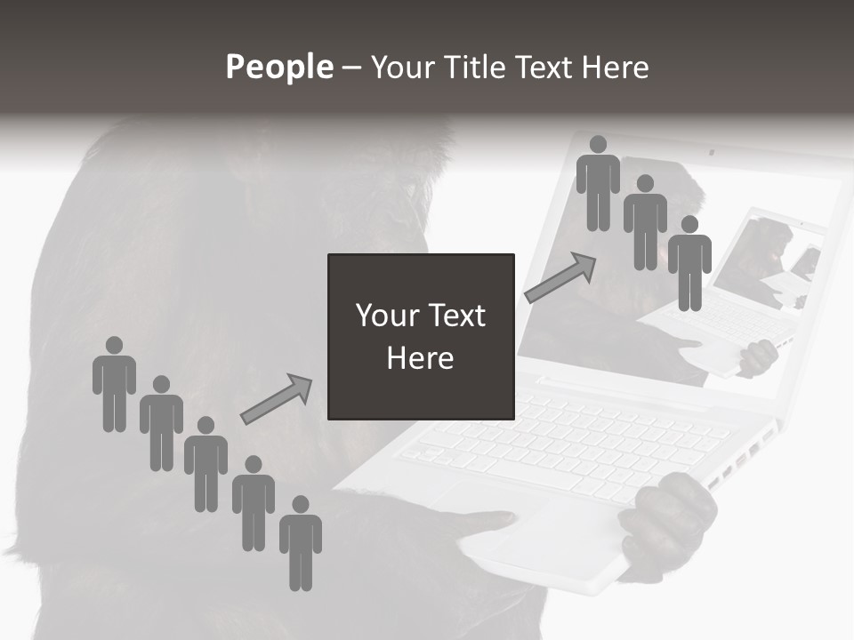 White Smartness Communication PowerPoint Template