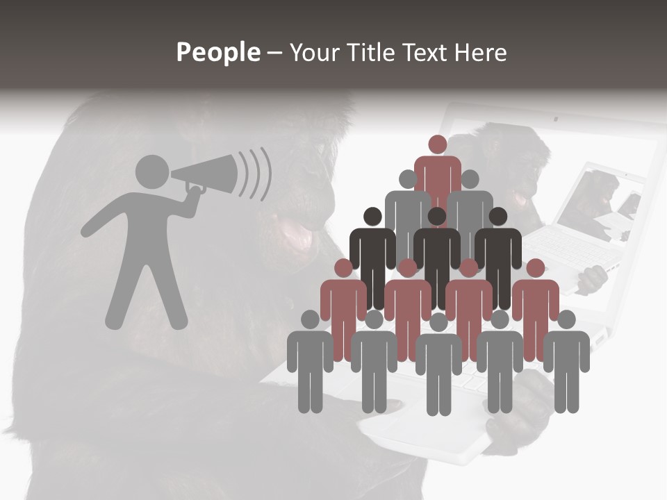 White Smartness Communication PowerPoint Template