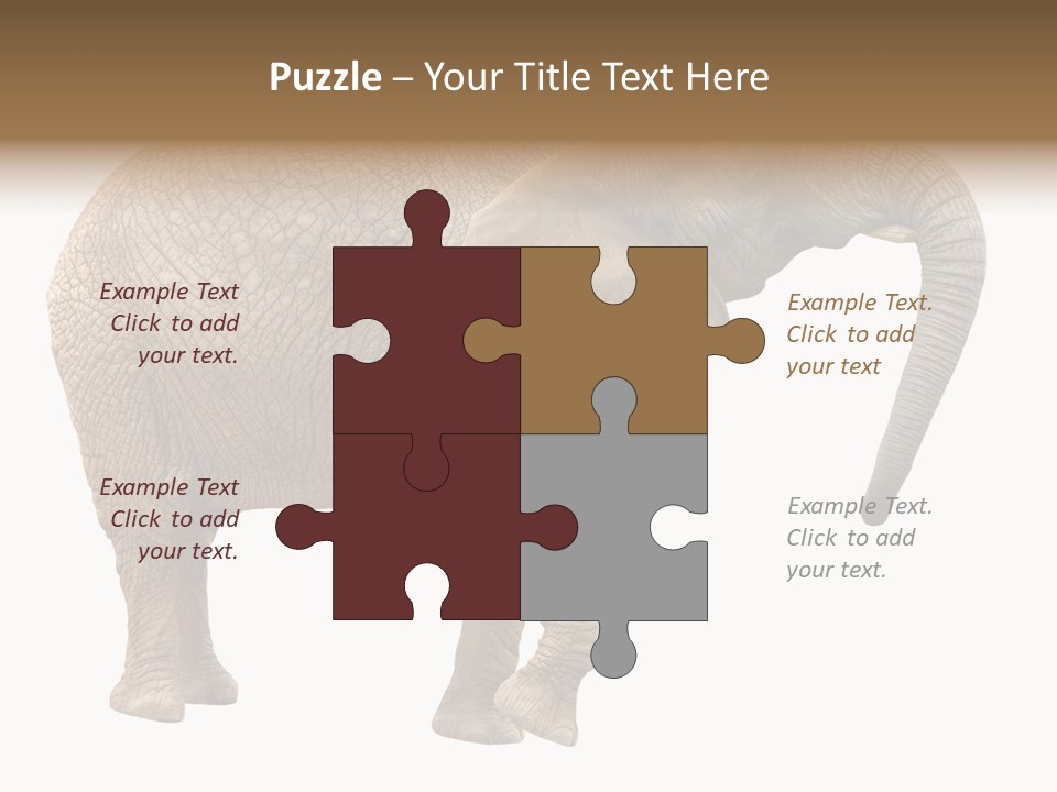 Loxodonta Ivory Safari PowerPoint Template