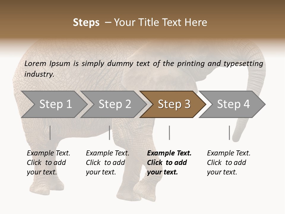 Loxodonta Ivory Safari PowerPoint Template