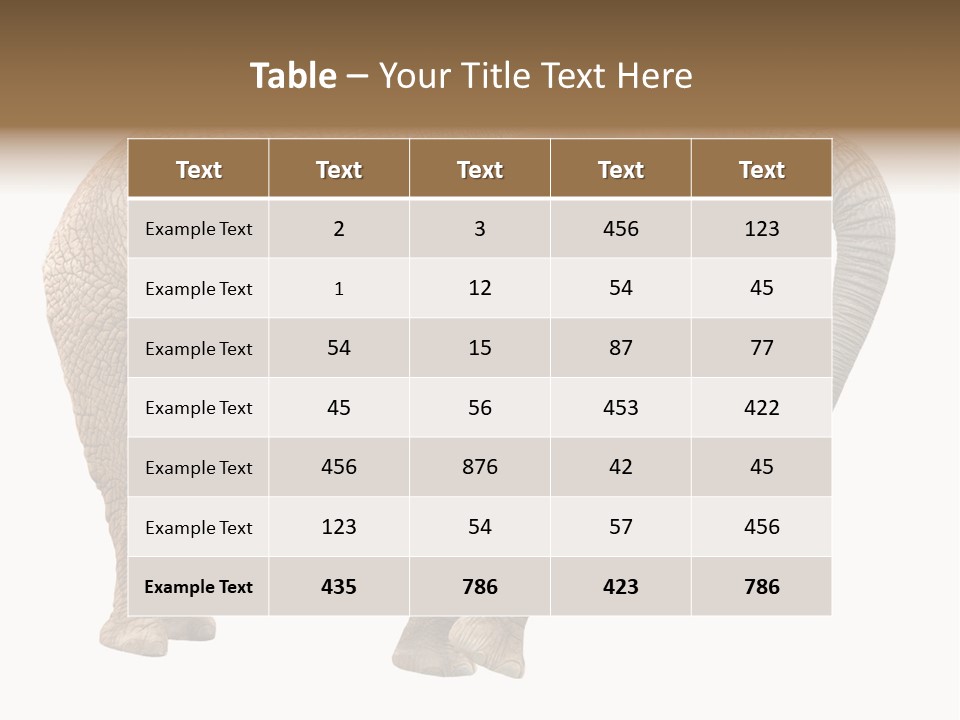 Loxodonta Ivory Safari PowerPoint Template