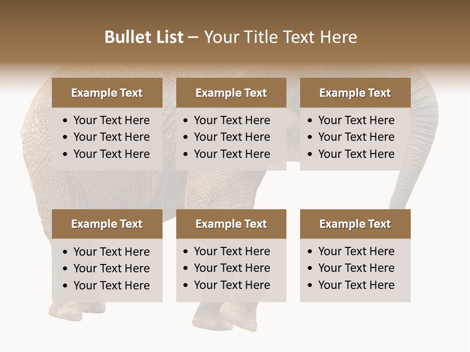 Loxodonta Ivory Safari PowerPoint Template