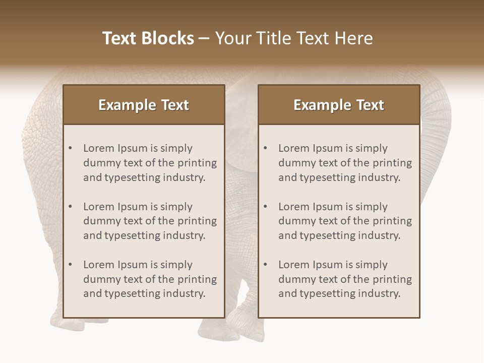 Loxodonta Ivory Safari PowerPoint Template
