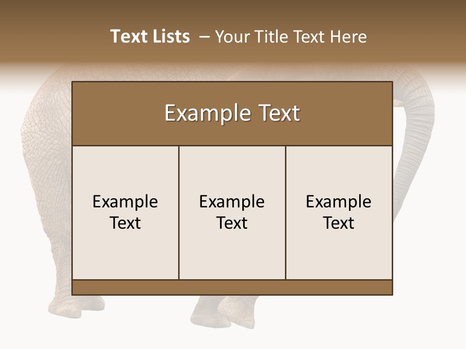 Loxodonta Ivory Safari PowerPoint Template