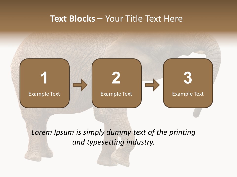 Loxodonta Ivory Safari PowerPoint Template