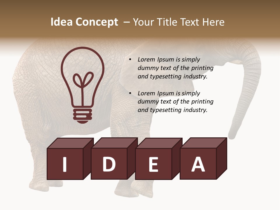 Loxodonta Ivory Safari PowerPoint Template