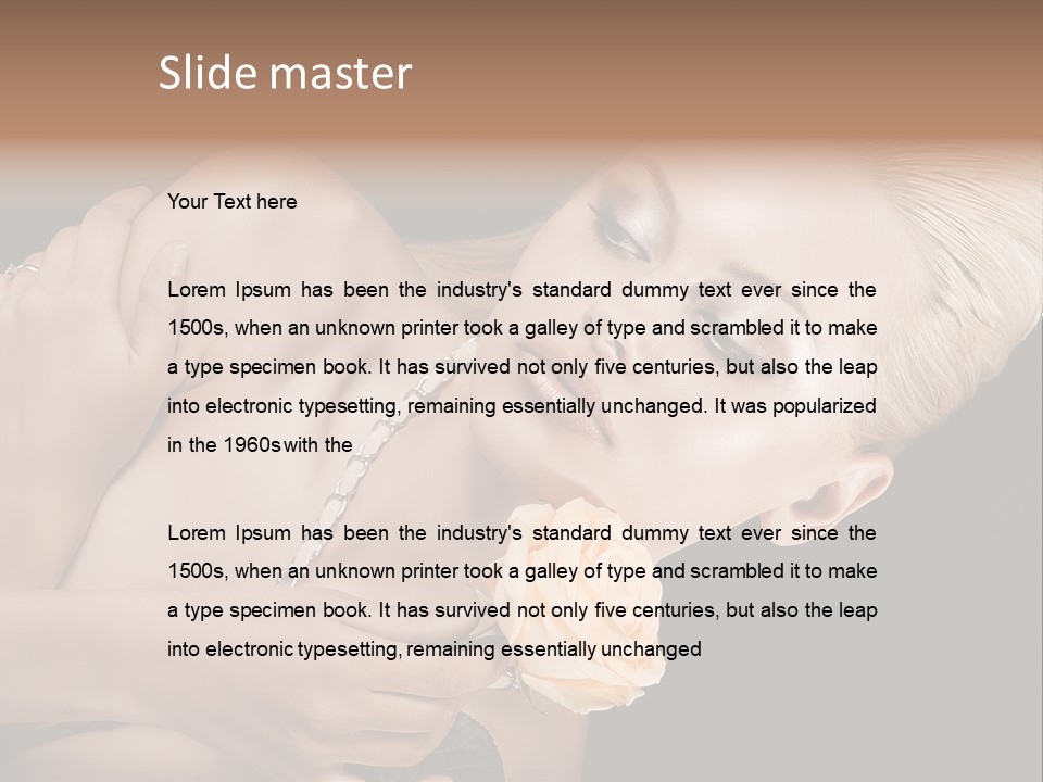 Young Attractive Elegant PowerPoint Template