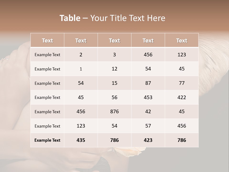 Young Attractive Elegant PowerPoint Template