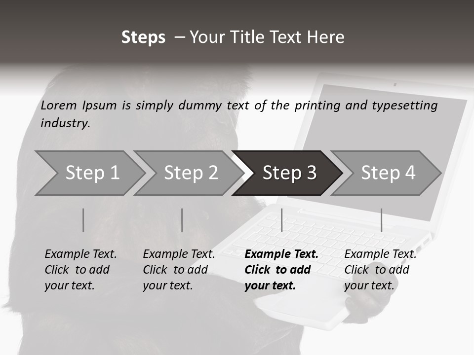 Keyboard Exercising Working PowerPoint Template