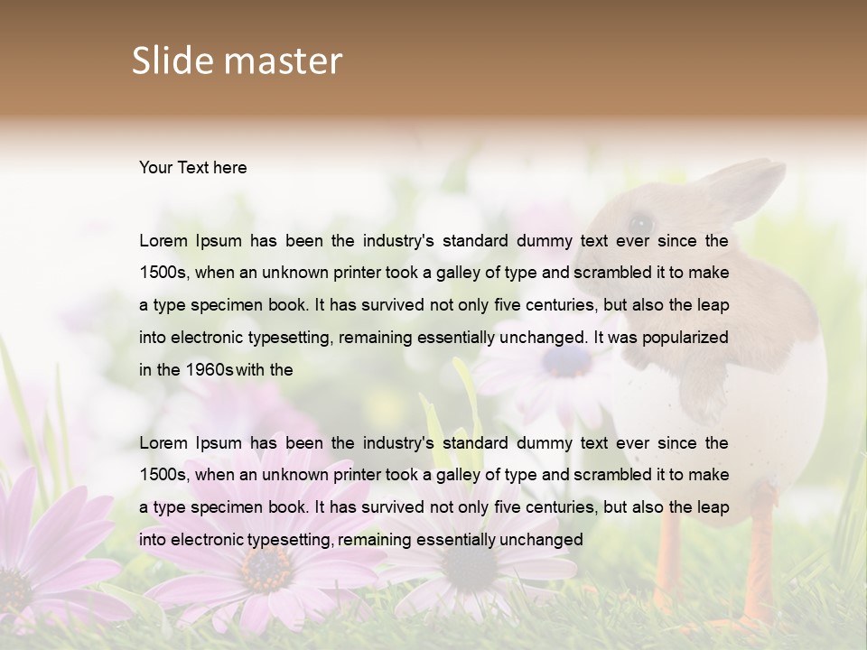 Blumen Freude Park PowerPoint Template