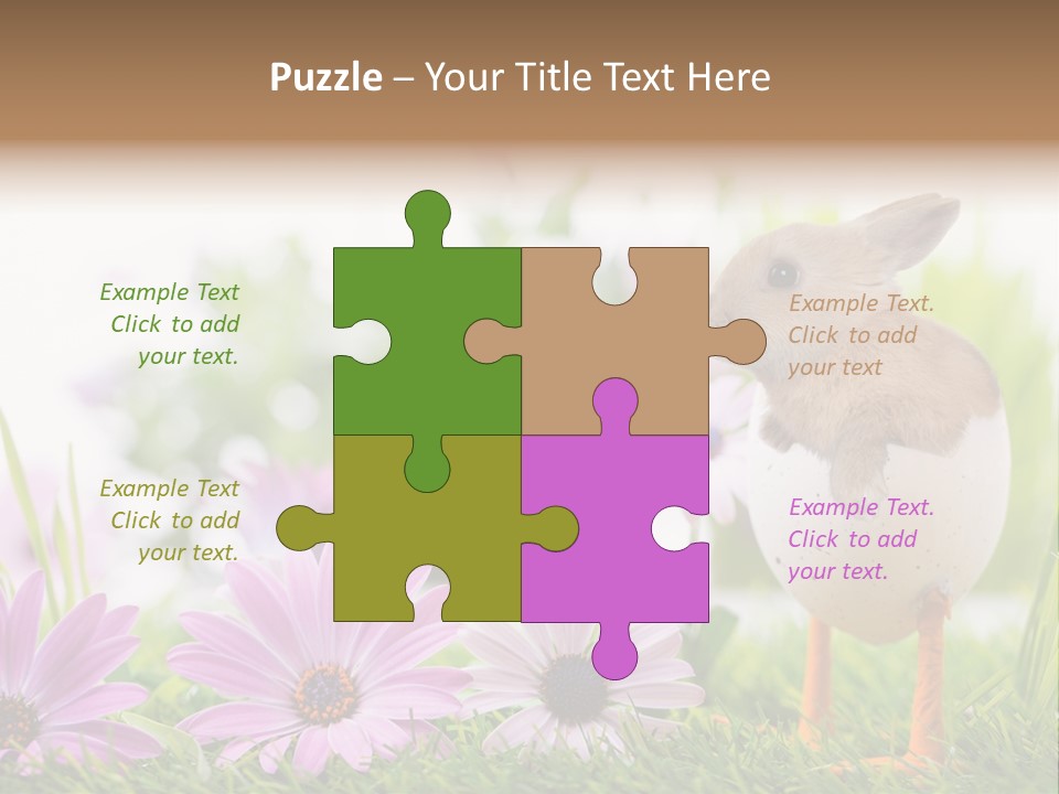 Blumen Freude Park PowerPoint Template