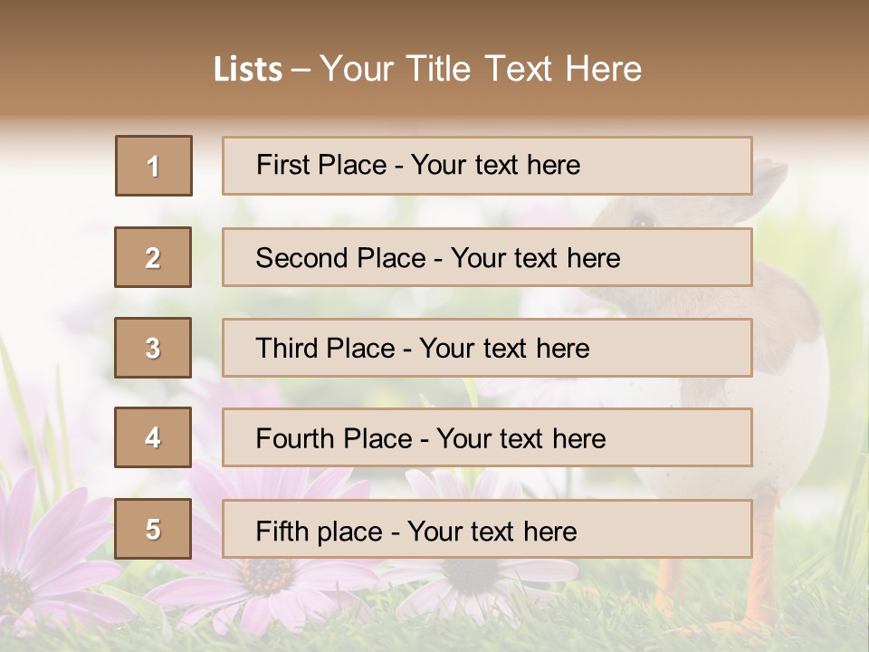 Blumen Freude Park PowerPoint Template