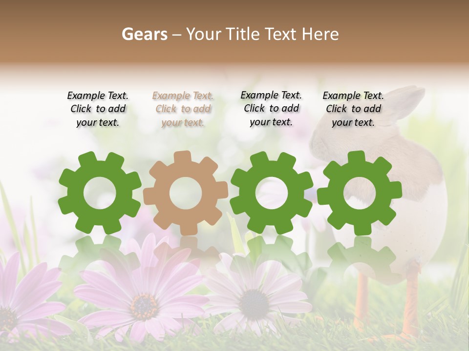 Blumen Freude Park PowerPoint Template
